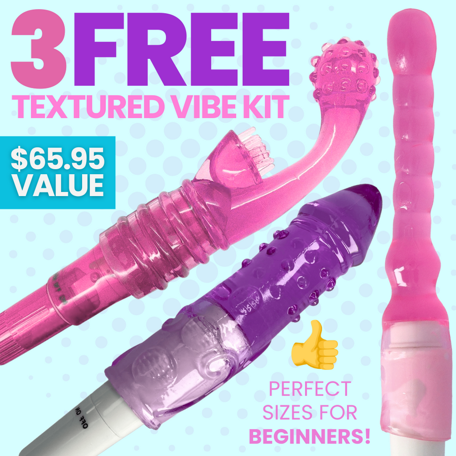 3 Free Textured Vibe Kit - $65.95 value - PERFECT SIZES FOR BEGINNERS!