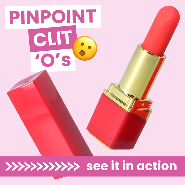 PINPOINT CLIT 'O'S lipstick vibrator see it in action 