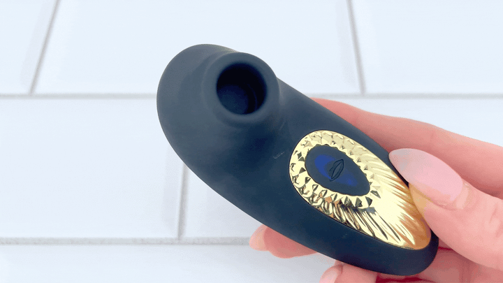 GIF of The Air Affair Clitoral Air Pulse Stimulator close up of product in full motion