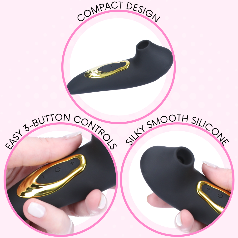 Compact design, easy 3-button controls, silky smooth silicone