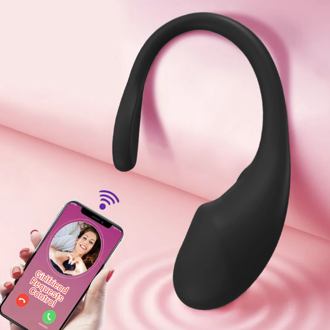 Black or Red App-Controlled Vibrating Egg - Perfect for Long-Distance Lovers!