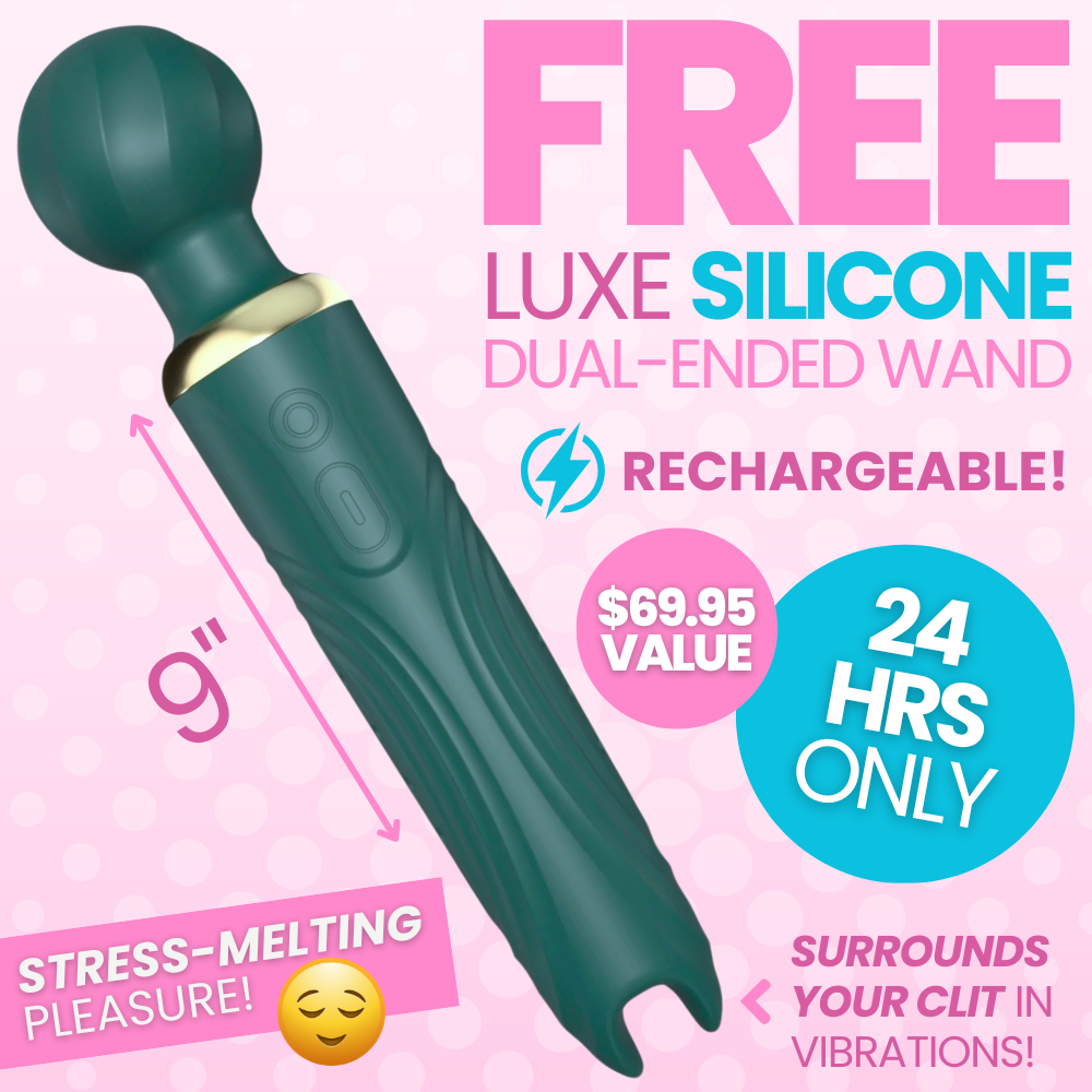 FREE LUX SILICONE DUAL ENDED. WAND 69.95 VALUE
