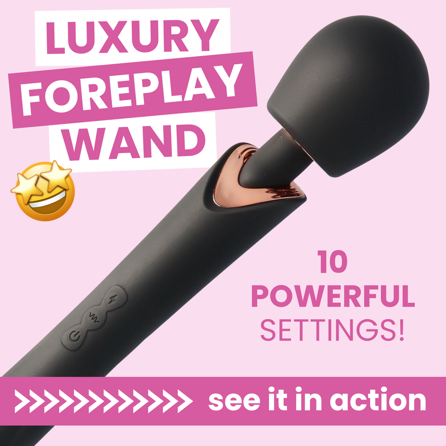 LUXURY FOREPLAY WAND 10 POWERFUL SETTINGS! see it in action 