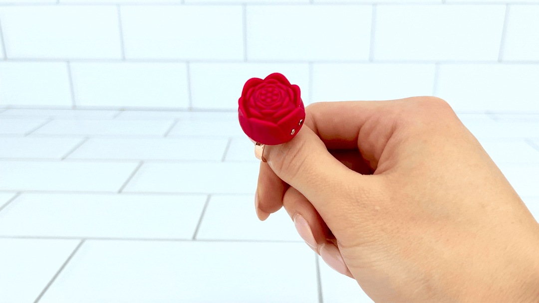 Rose Nubby Silicone Finger Ring Vibrator - Discreet Pleasure On-The-Go TooTimid.com Rose Nubby Silicone Finger Ring Vibrator - Discreet Pleasure On-The-Go TooTimid.com