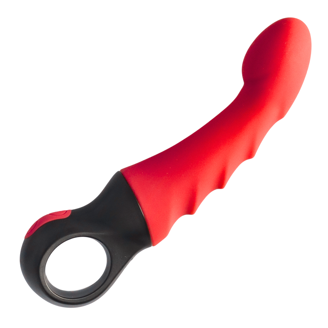 red Flexible Vibrating G-Spot Dildo