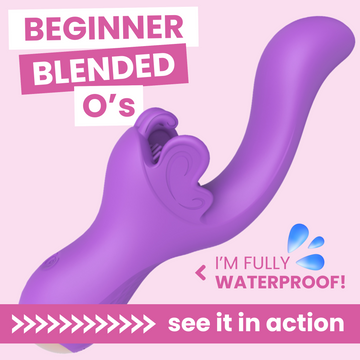 Fluttering Bliss Silicone Dual Action Butterfly Vibrator - It's Waterproof!