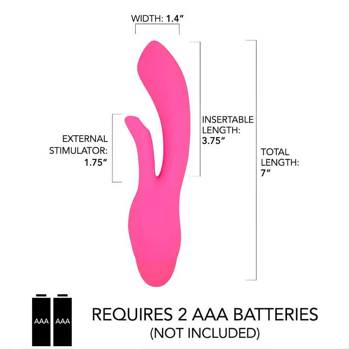 Infographic Shown With Sizes of Rabbit Dildo