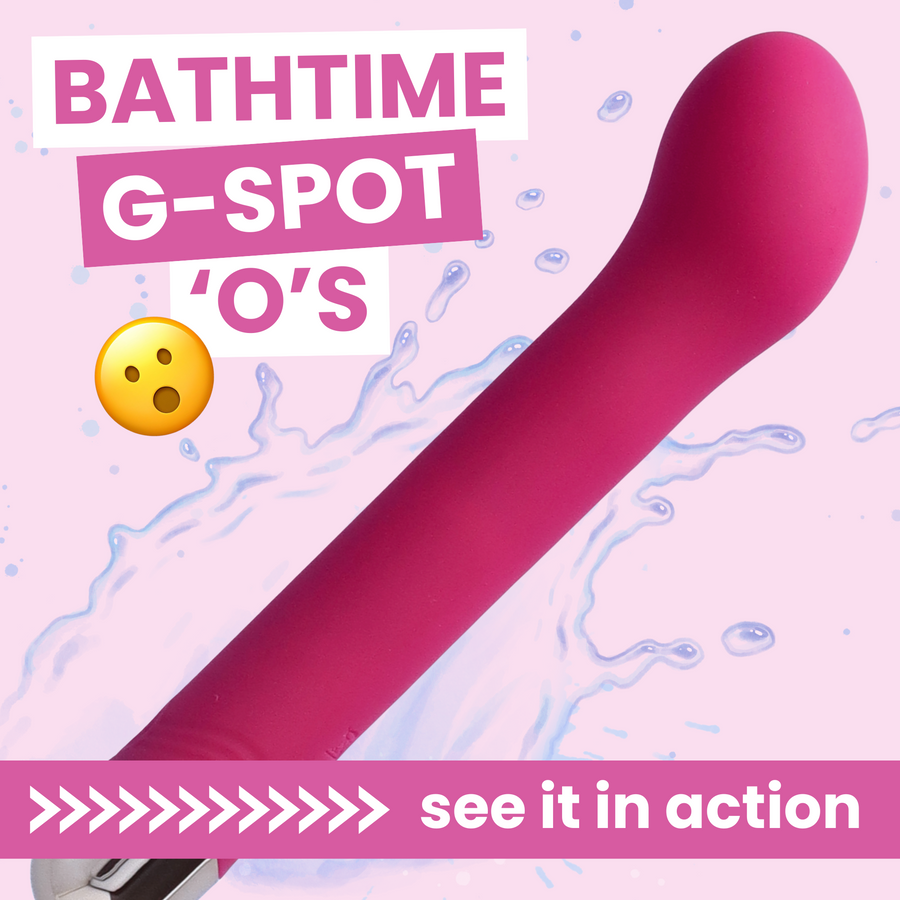 Krivka Silicone Power G-Spot Massager bathtime gspot 'o's see it in action 