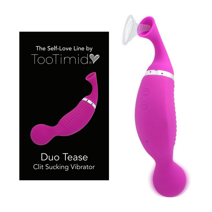 Duo Tease clit sucking vibrator from the self-love line by TooTimid