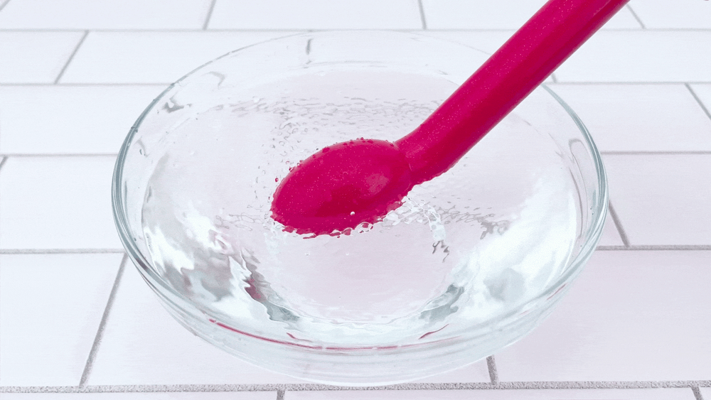 GIF of Rose G-Spot Vibrator vibrating in bowl of water 
