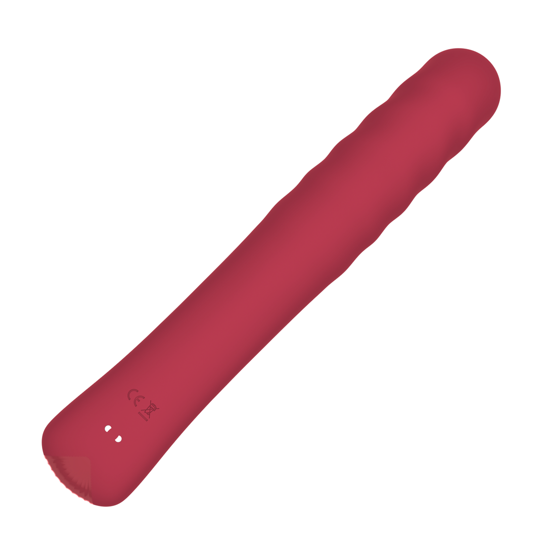underside of Ribbed Thrusting Rabbit Vibrator magnetic charging  
