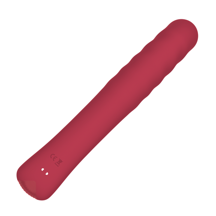 underside of Ribbed Thrusting Rabbit Vibrator magnetic charging  