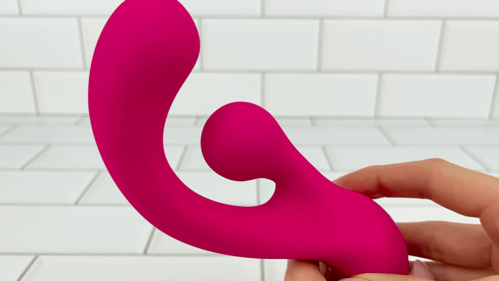 GIF of Rotation Clitoris G Spot Vibrator clitoral nub swirling 