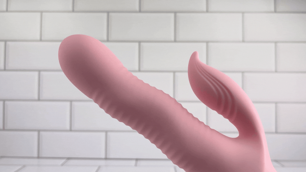 fast wave motions from rolling wave-action adult toy rabbit