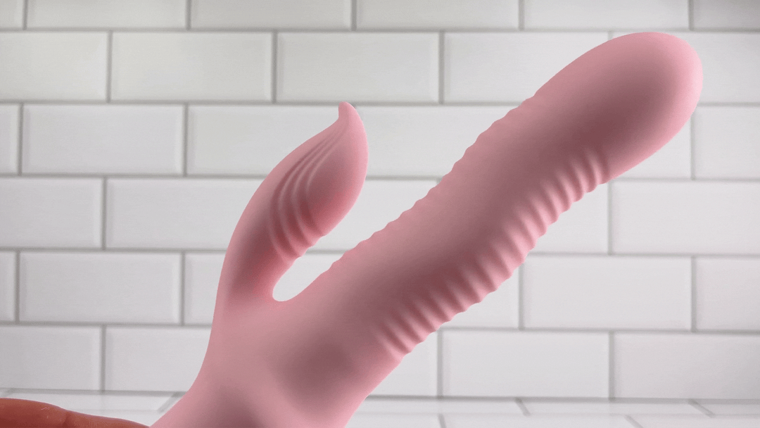 ribbed underside from wavy rabbit adult sex toy 