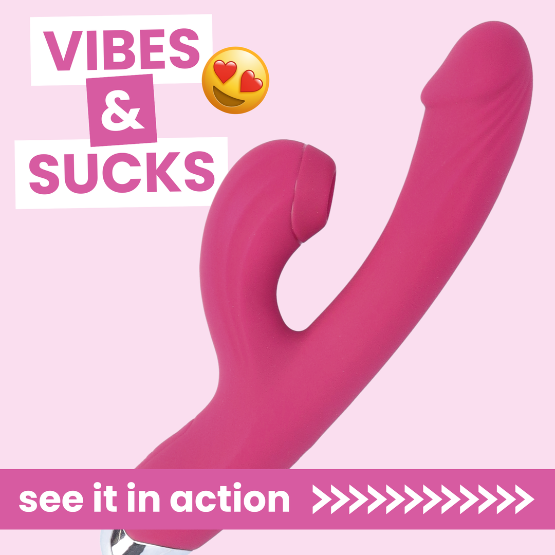 vibes and sucks magenta Pink Suction Rabbit Vibrator