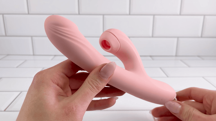 GIF of Air Pulse Dual Action Vibrator powered on 