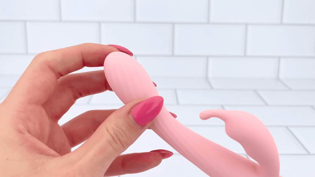 GIF of rippled texture on Powerful Pinpoint Dual-Action G-Spot Vibrator 