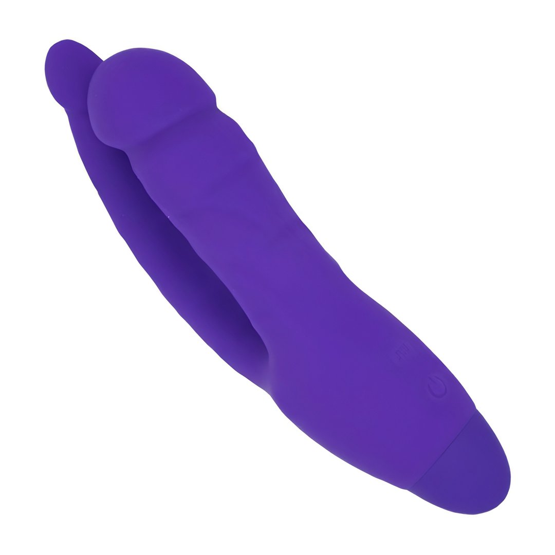 angled side of top Silicone Double Penetrator