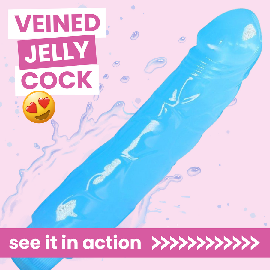 VEINED JELLY COCK see it in action >>>>>> 