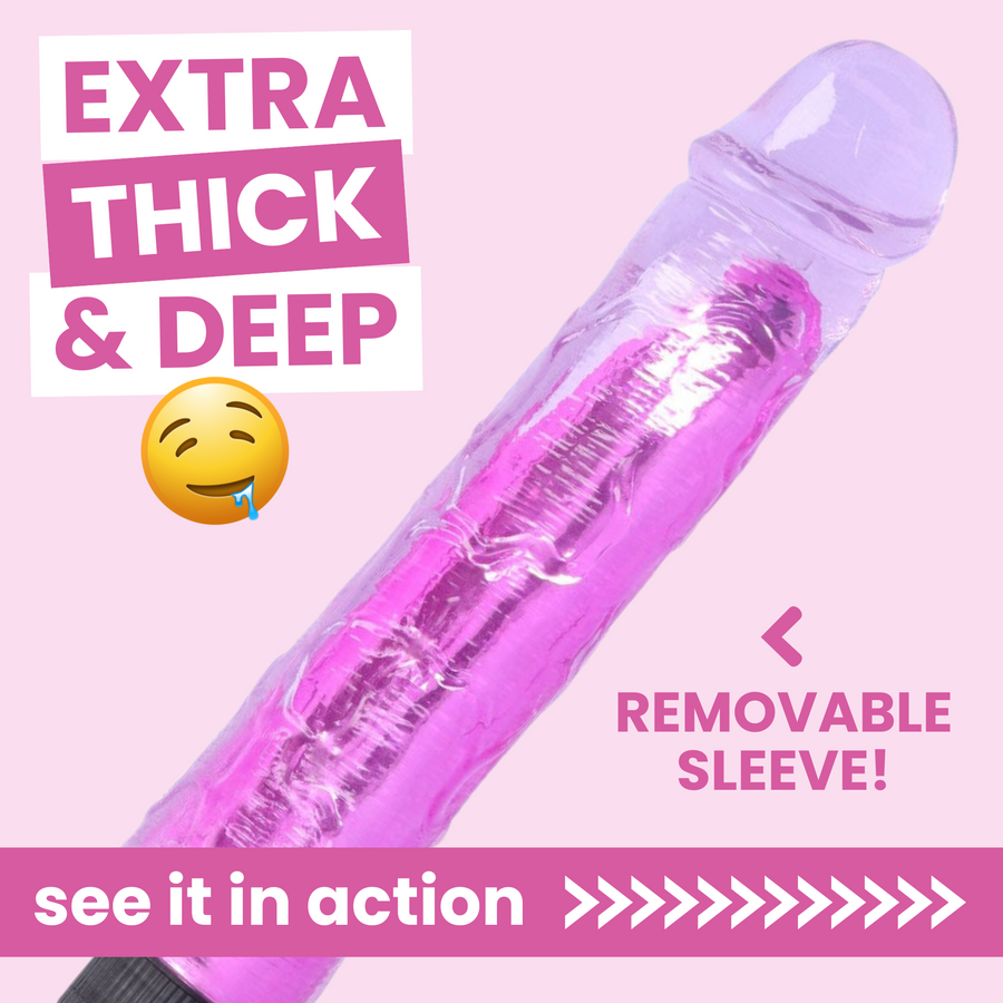 EXTRA THICK & DEEP < REMOVABLE SLEEVE! see it in action >>>>>