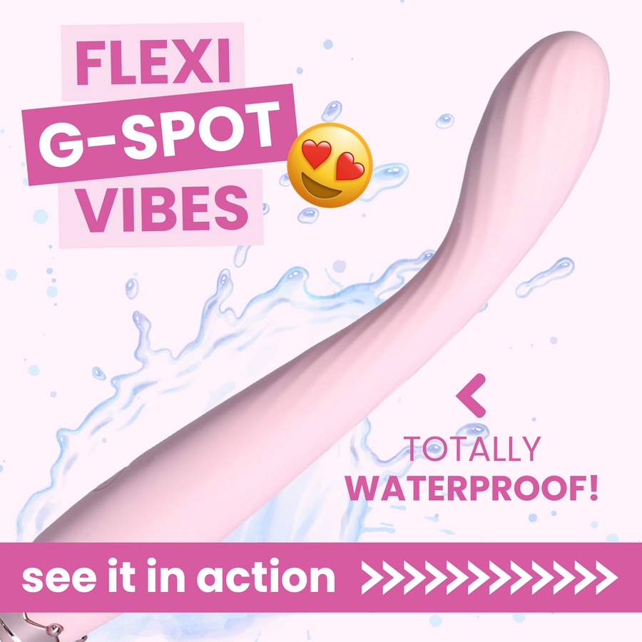 FLEXI G-SPOT VIBRATOR  TOTALLY WATERPROOF see it in action 