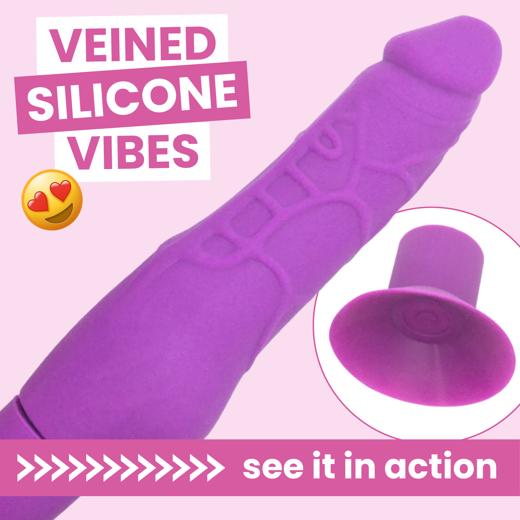 Purple Silicone Vibrating Dildo With Suction Cup TooTimid.com Purple Silicone Vibrating Dildo With Suction Cup TooTimid.com