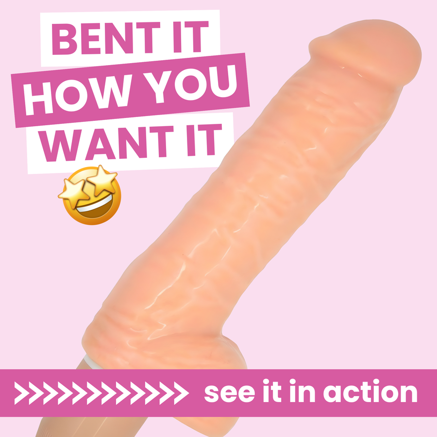 Thick Stud Vibrating Dildo. bent it how you want it see it in action 