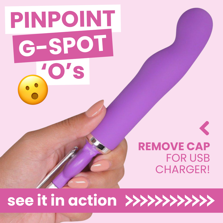 PINPOINT G-SPOT 'O'S REMOVE CAP FOR USB CHARGER! see it in action >>>>>