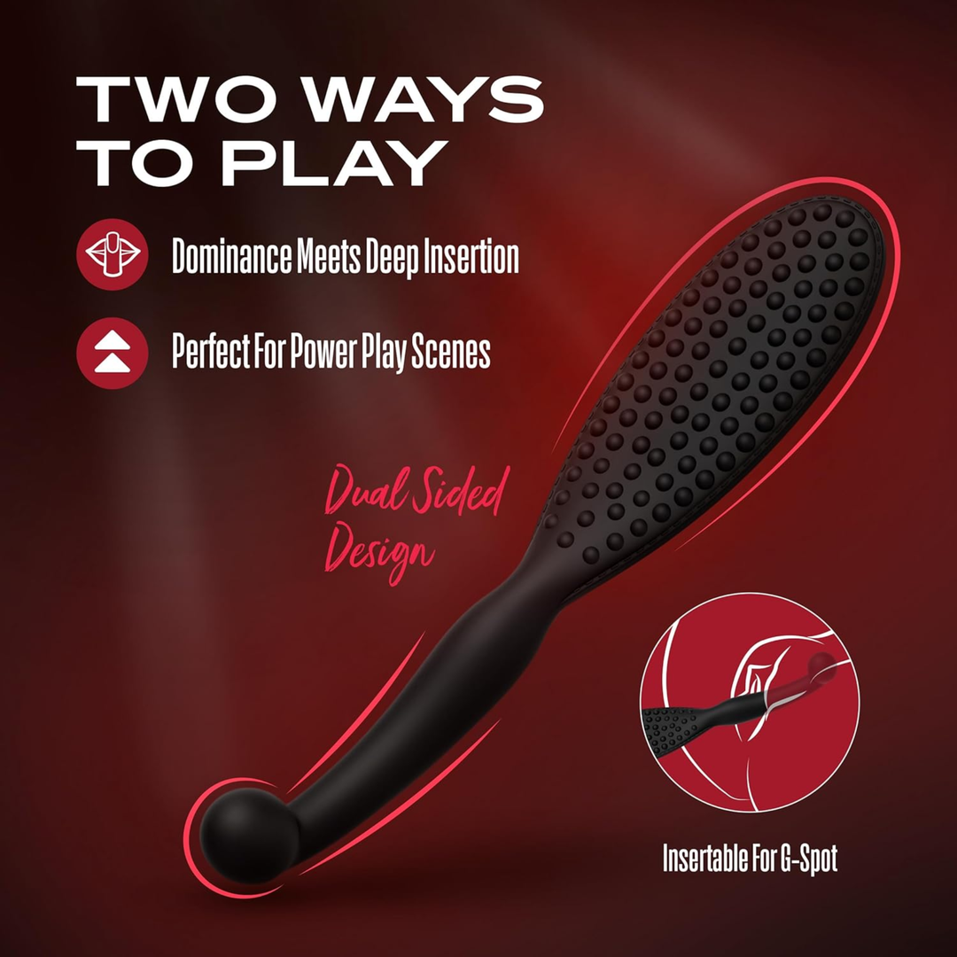 two ways to play dual sided design Temptasia Governess Paddle 