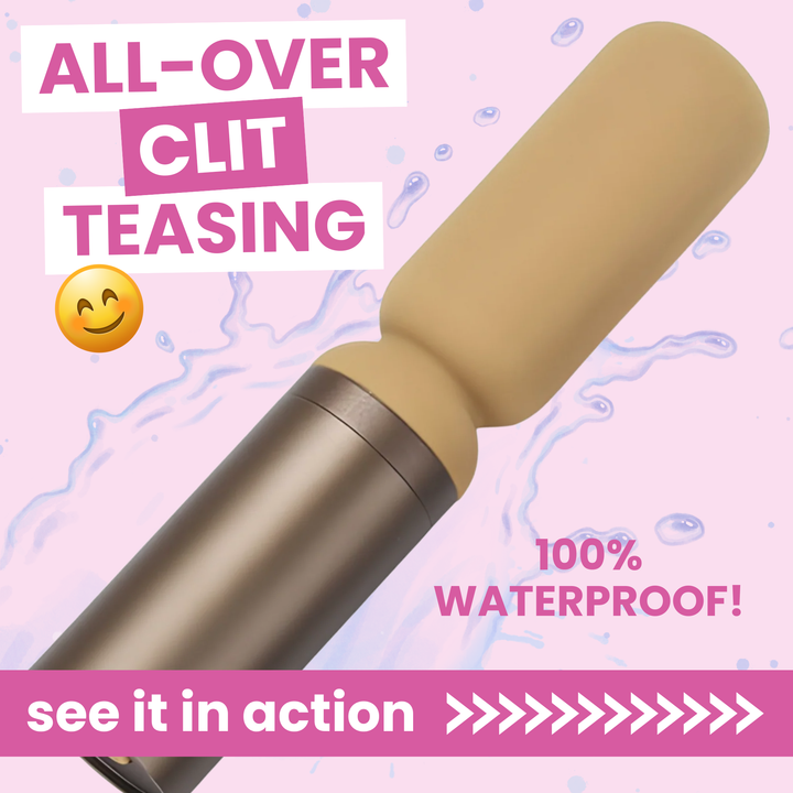 all-over clit teasing Luxury Slim Wand Vibrator see it in action 