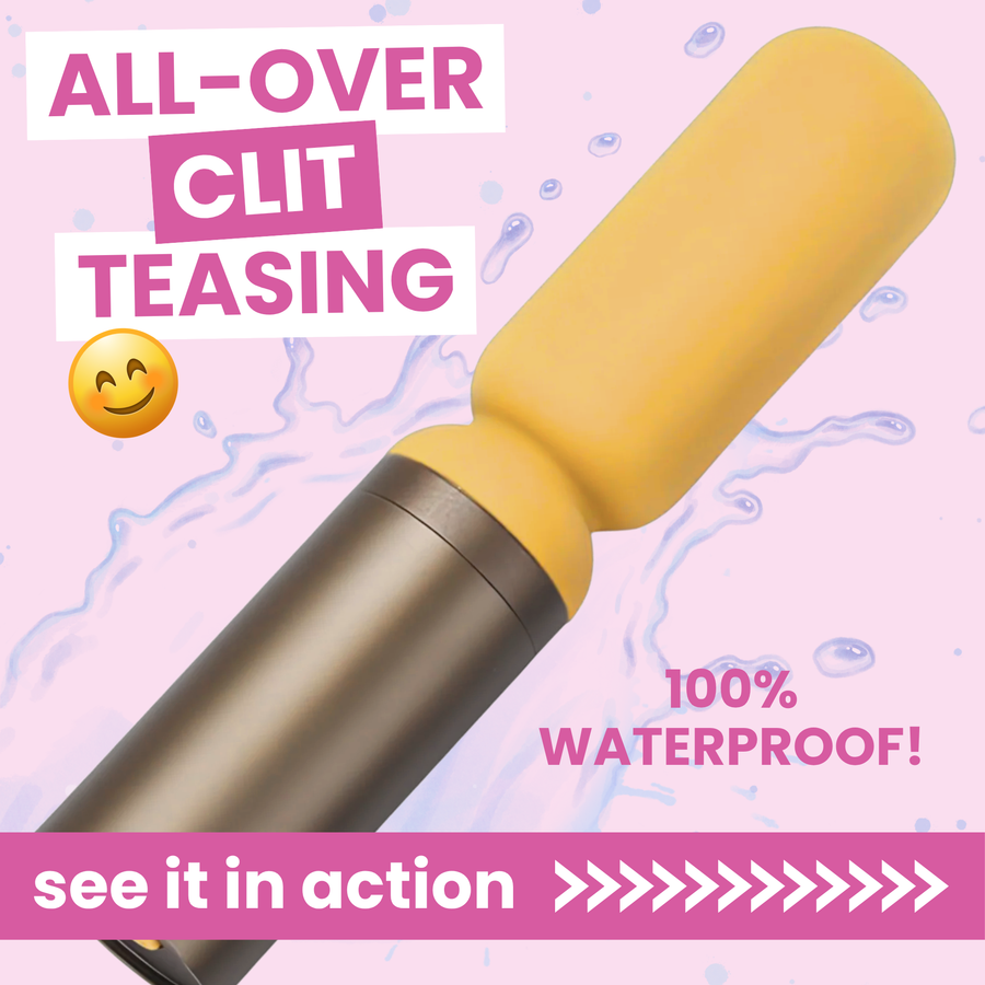 Luxury Slim Wand Vibrator waterproof see it in action 