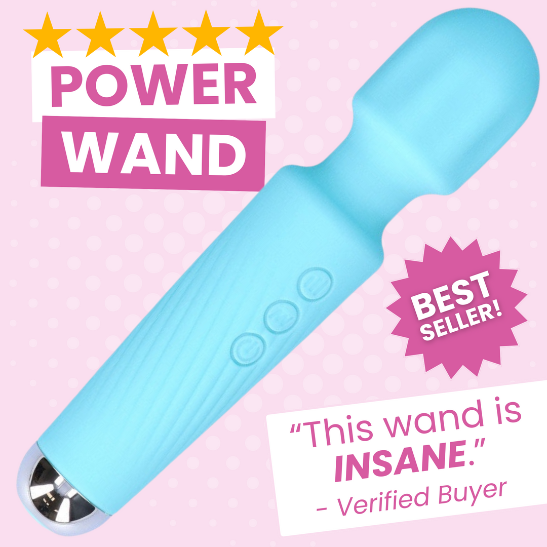 Blue power wand vibrator