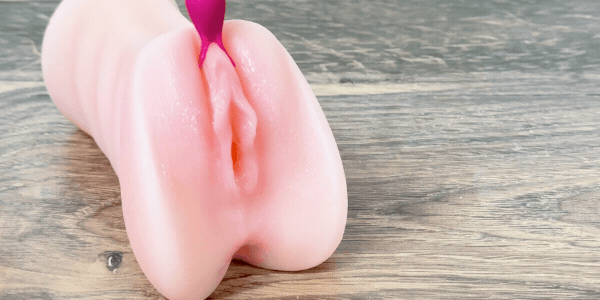GIF of pinpoint clit vibe being used on a model of a vagina