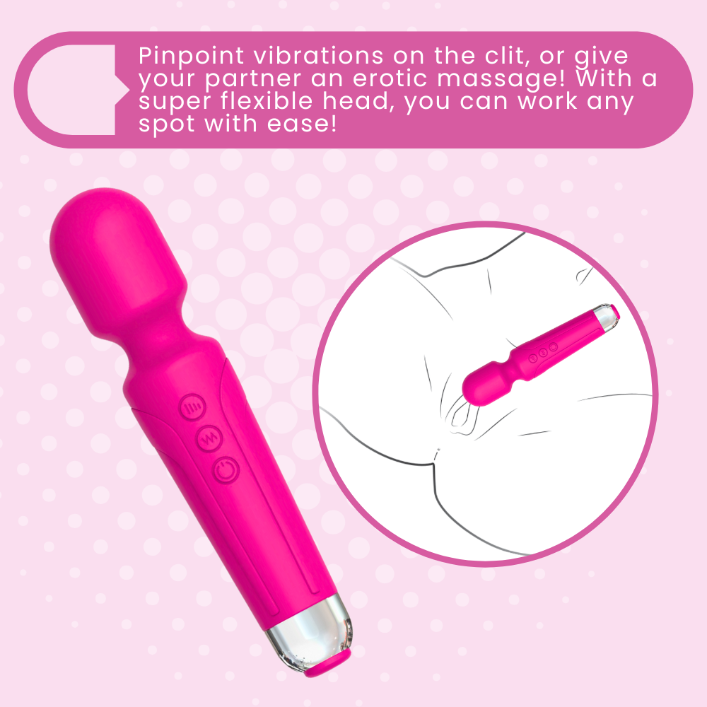Pinpoint vibrations on the clit, or give your partner an erotic massage! With a super flexible head, you can work any spot with ease