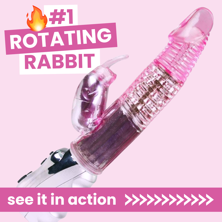 number one Rotating Rabbit Dual-Action Vibrator see it in action 