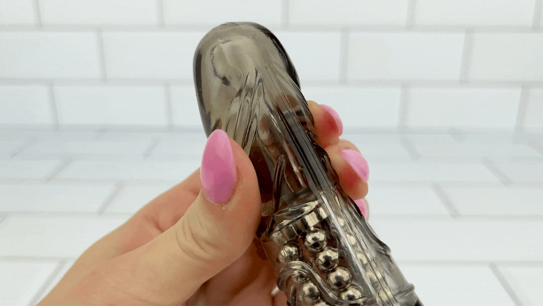 GIF of tip of shaft being squeezed