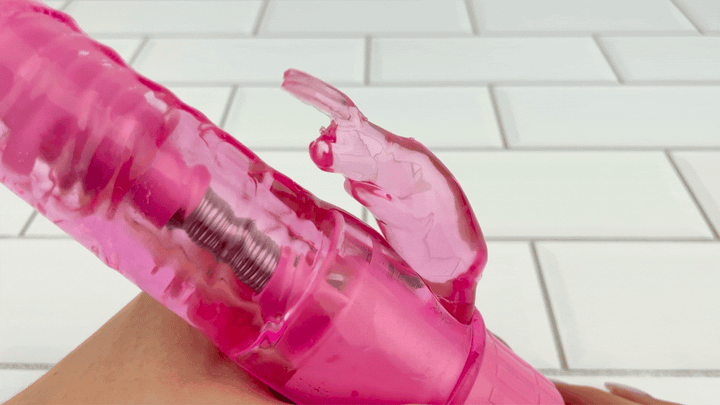 GIF of vibrating bunny from Realistic Rabbit Vibrator by TooTimid