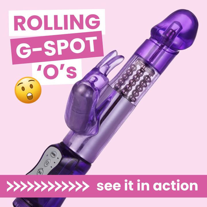 Petite Rotating Rabbit Vibrator. rolling g-spot 'o's see it in action 