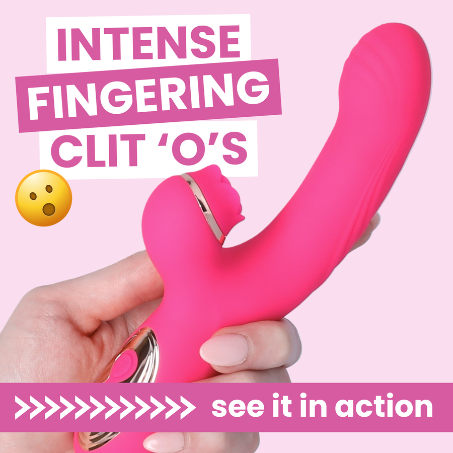 intense flickering clit orgasms from Fingering Clit Tickling Dual Action Vibrator
