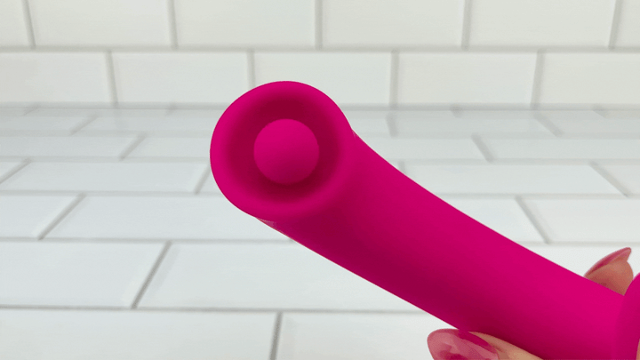 GIF close up of rolling G-Spot ball from Pinpoint G-Spot Rotating Clit Suction Dual Action Vibrator 