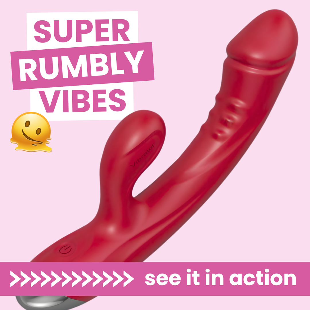 The Hop To It Rabbit Vibrator - Raised Bumps Massage Your G-Spot With TooTimid.com The Hop To It Rabbit Vibrator - Raised Bumps Massage Your G-Spot With TooTimid.com