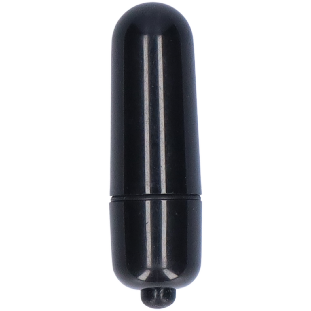 Discreet Tiny Bullet Vibrator Great for Pinpoint Stimulation - Black Patent