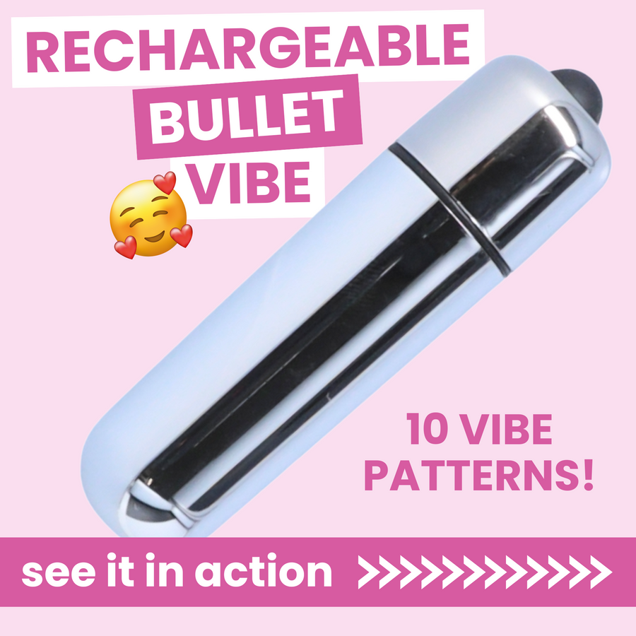 RECHARGEABLE BULLET VIBE 10 VIBE PATTERNS! see it in action