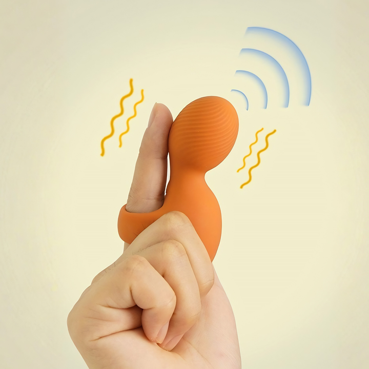 Finger Vibrator on a hand multiple vibration modes 