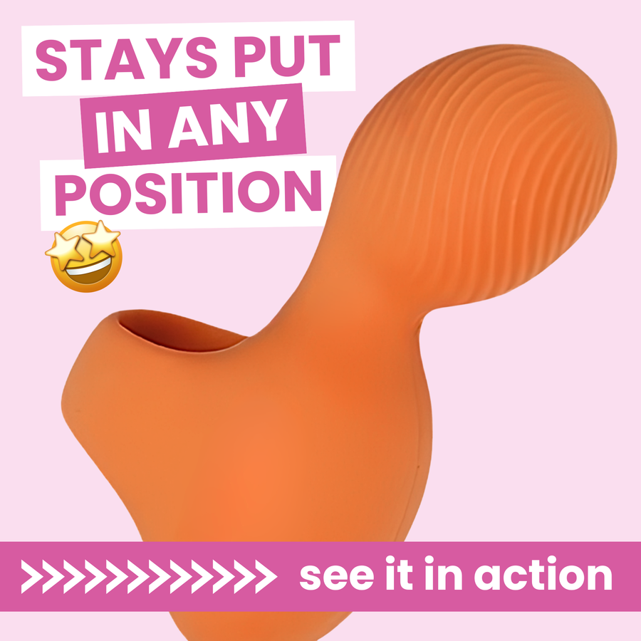 stays put in any position see it in action Finger Vibrator 