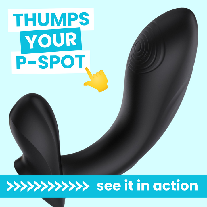 ABIAN Thumping Prostate Massager. THIMPS YOUR P-SPOT. see it in action 