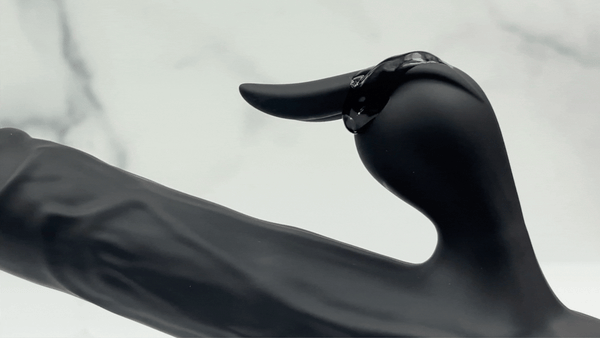 GIF of rabbit ears from Bato vibrator vibrating 