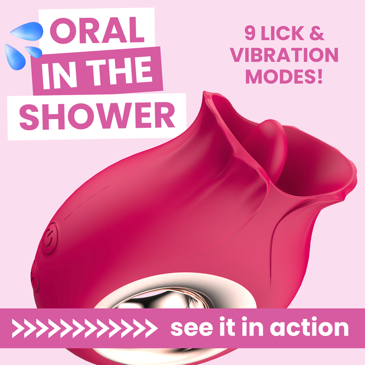 Oral Oasis Flickering Tongue Silicone Vibrator - It's Waterproof!