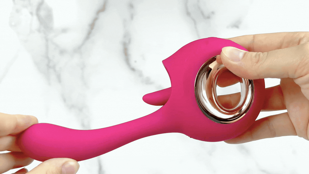 Flutter-Gasm Licking Tongue & G-Spot Dual Action Vibe - Powerful and Waterproof!